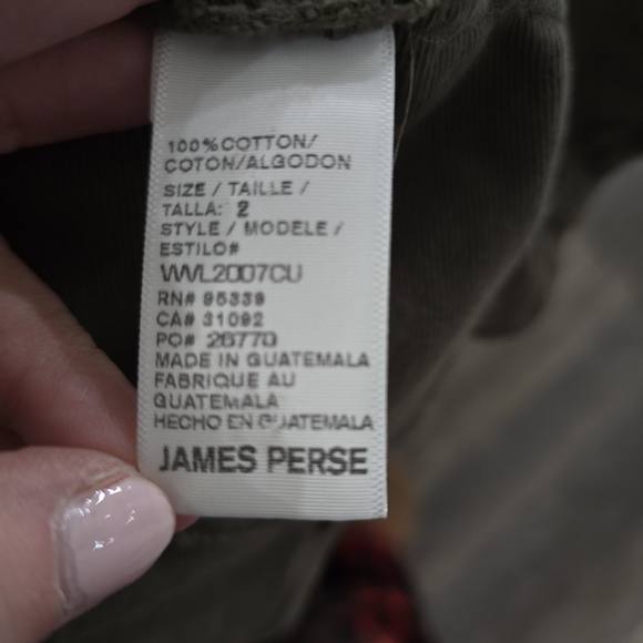 James Perse womens olive cotton LIGTH jacket button front L - Picture 12 of 14